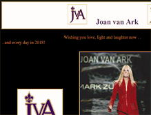 Tablet Screenshot of joanvanark.com